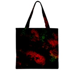 Background Art Abstract Watercolor Zipper Grocery Tote Bag by Sapixe