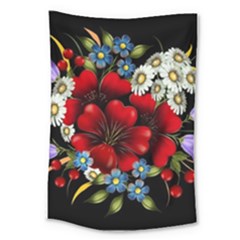 Flower Decoration Bouquet Of Flowers Large Tapestry
