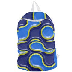 Pattern Curve Design Seamless Foldable Lightweight Backpack