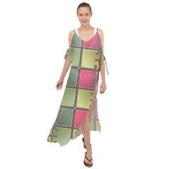 Seamless Pattern Seamless Design Maxi Chiffon Cover Up Dress