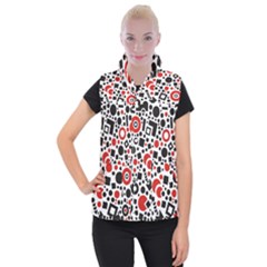 Square Objects Future Modern Women s Button Up Vest