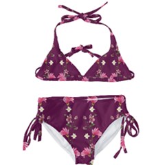 New Motif Design Textile New Design Kids  Classic Bikini Set by Sapixe