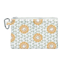 Stamping Pattern Fashion Background Canvas Cosmetic Bag (medium)