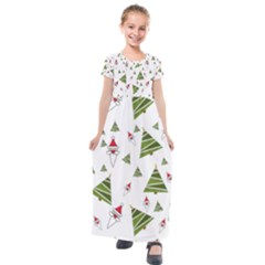 Christmas Kids  Short Sleeve Maxi Dress by Sapixe