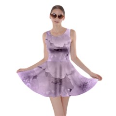 Wonderful Flowers In Soft Violet Colors Skater Dress by FantasyWorld7