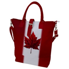 Canada Flag Bags Buckle Top Tote Bag by CanadaSouvenirs