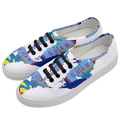 Flag Map Of Guam Women s Classic Low Top Sneakers by abbeyz71