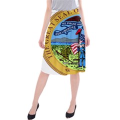 Great Seal Of Iowa Midi Beach Skirt by abbeyz71