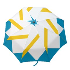 Flag Of The Franco-yukonnais Folding Umbrellas by abbeyz71