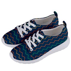 Pattern Zig Zag Colorful Zigzag Women s Lightweight Sports Shoes by Sapixe