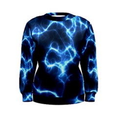 Electricity Blue Brightness Bright Women s Sweatshirt