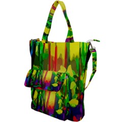 Abstract Vibrant Colour Botany Shoulder Tote Bag