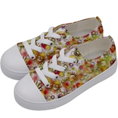 Background Christmas Star Advent Kids  Low Top Canvas Sneakers