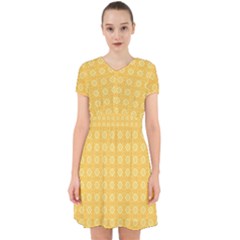 Pattern Background Texture Yellow Adorable In Chiffon Dress by Sapixe