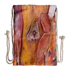 Bark Tree Texture Wood Trunk Drawstring Bag (large) by Sapixe