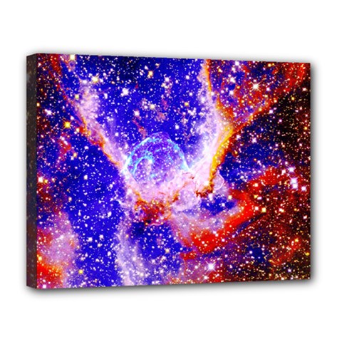Galaxy Nebula Stars Space Universe Canvas 14  X 11  (stretched) by Sapixe