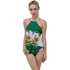 Flag Of Andalusia Go With The Flow One Piece Swimsuit by abbeyz71