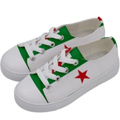 Flag Of Andalusian Nation Party Kids  Low Top Canvas Sneakers by abbeyz71