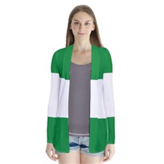 Flag Of Andalucista Youth Wing Of Andalusian Party Drape Collar Cardigan by abbeyz71