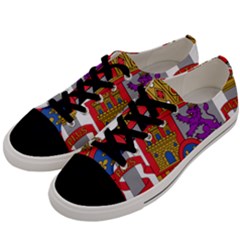 Coat Of Arms Of Spain Men s Low Top Canvas Sneakers by abbeyz71