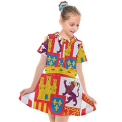 Coat Of Arms Of Spain Kids  Short Sleeve Shirt Dress by abbeyz71