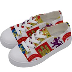 Coat Of Arms Of Spain Kids  Low Top Canvas Sneakers by abbeyz71