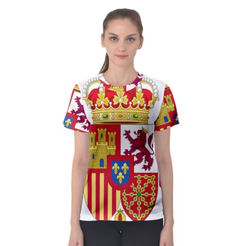 Coat Of Arms Of Spain Women s Sport Mesh Tee by abbeyz71