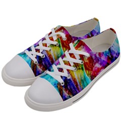 Background Art Abstract Watercolor Women s Low Top Canvas Sneakers by Sapixe