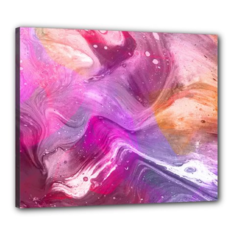 Background Art Abstract Watercolor Canvas 24  X 20  (stretched)