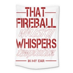 Fireball Whiskey Shirt Solid Letters 2016 Small Tapestry by crcustomgifts