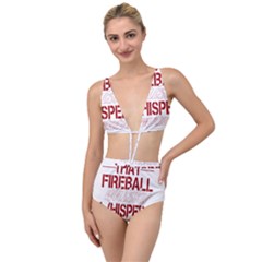 Fireball Whiskey Shirt Solid Letters 2016 Tied Up Two Piece Swimsuit by crcustomgifts