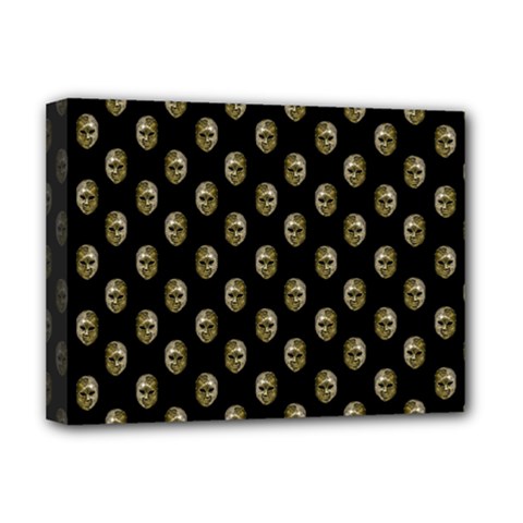 Venetian Mask Motif Pattern 1 Deluxe Canvas 16  X 12  (stretched)  by dflcprintsclothing