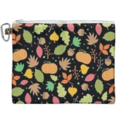 Thanksgiving Pattern Canvas Cosmetic Bag (xxxl) by Valentinaart