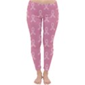 Pink Ribbon - breast cancer awareness month Classic Winter Leggings View1
