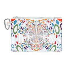 Wallpaper Pattern Colorful Color Canvas Cosmetic Bag (large)