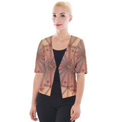 York Minster Chapter House Cropped Button Cardigan