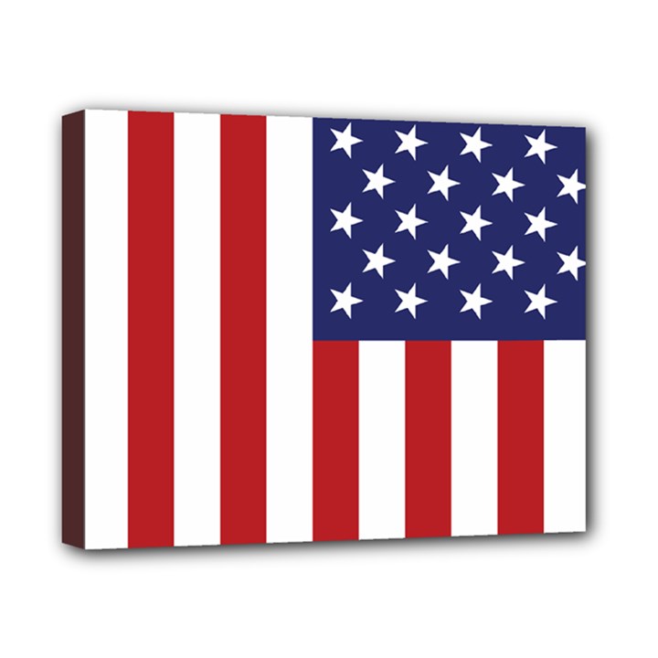 US Flag Stars and Stripes MAGA Canvas 10  x 8  (Stretched)