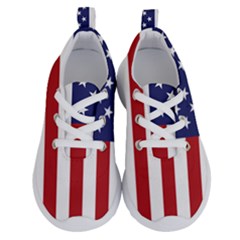 Us Flag Stars And Stripes Maga Running Shoes by snek