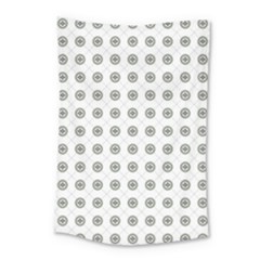 Logo Kekistan Pattern Elegant With Lines On White Background Small Tapestry by snek
