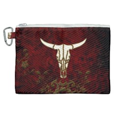 Awesome Cow Skeleton Canvas Cosmetic Bag (xl) by FantasyWorld7