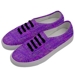 Hot Pink And Purple Abstract Branch Pattern Men s Classic Low Top Sneakers by myrubiogarden