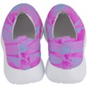 Perfect Hot Pink And Light Blue Rose Detail No Lace Lightweight Shoes View4