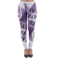 Geometry Triangle Abstract Lightweight Velour Leggings