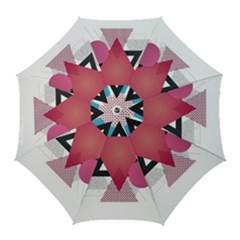 Geometric Line Patterns Golf Umbrellas by Mariart