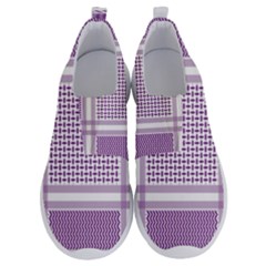 Purple Geometric Headdress No Lace Lightweight Shoes