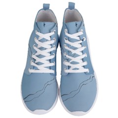 Airplane Airplanes Blue Sky Men s Lightweight High Top Sneakers