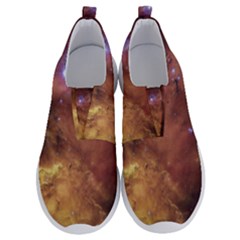 Cosmic Astronomy Sky With Stars Orange Brown And Yellow Men s No Lace Lightweight Shoes by genx