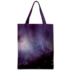 Orion Nebula Pastel Violet Purple Turquoise Blue Star Formation Zipper Classic Tote Bag by genx
