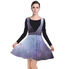 Orion Nebula Pastel Violet Purple Turquoise Blue Star Formation Plunge Pinafore Dress by genx