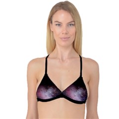 Eagle Nebula Wine Pink And Purple Pastel Stars Astronomy Reversible Tri Bikini Top by genx